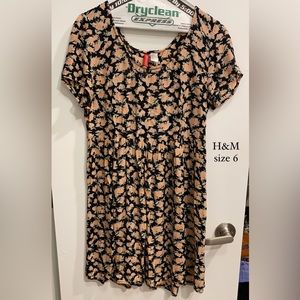 H&M Floral Baby Doll Dress